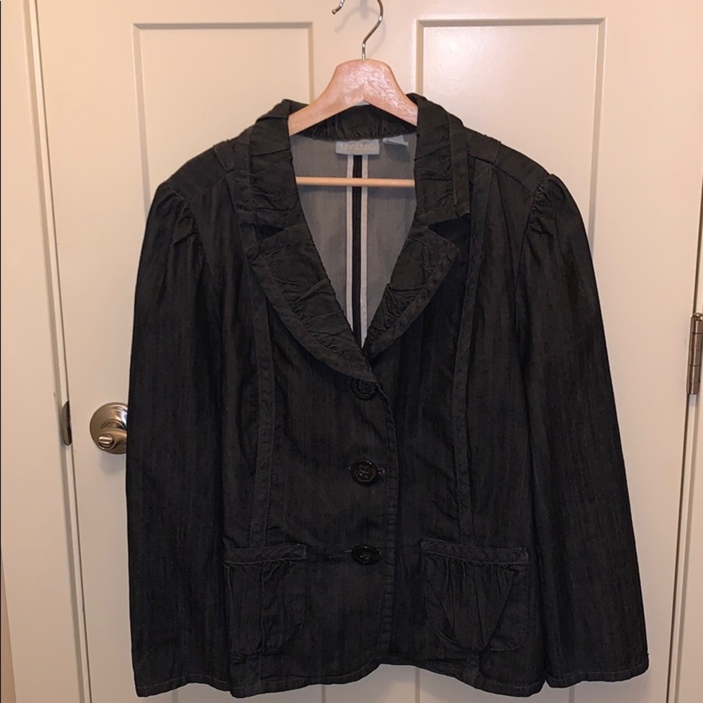 Liz & Me Black Denim Jacket